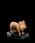 Bulldog (with pedestal in plexiglas) (00501) 