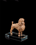 Poodle (with pedestal in plexiglas) (00503) 