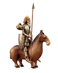 Don Quichote a cavallo (senza piedist.) (00614-Q) 