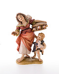 Frau mit Kind und Huehnerkaefig (10150-66) 