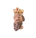 Koenig kniend  -  Kopf mit Krone und Bart (10900-05K) 