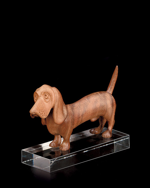 Basset hound (con piedist. in plexiglas) (00502) (0 cm, ?)