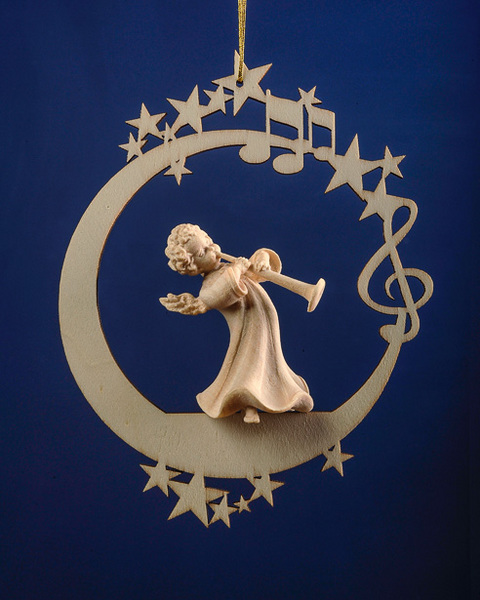 Engel mit Fanfare auf Mond &.Sterne (08000-C) (0 cm, ?)