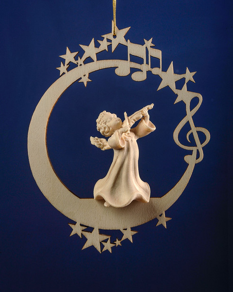 Engel mit Geige auf Mond &.Sterne (08000-E) (0 cm, ?)