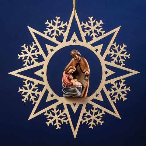 Holy Family on the star with snowflakes (08040) (0,00", ?)