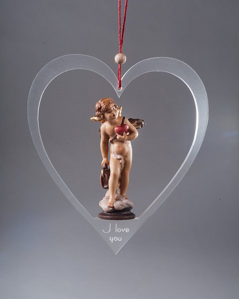Amorino con cuore in plexiglass (09338-G) (0 cm, ?)