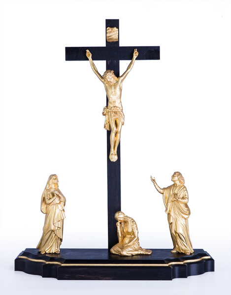 Crucifixion with ebony pedestal (10019-S4) (0,00", ?)