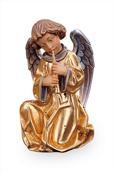 Engel mit Floete mit goldenem Kleid (10104-AOR) (0 cm, ?)