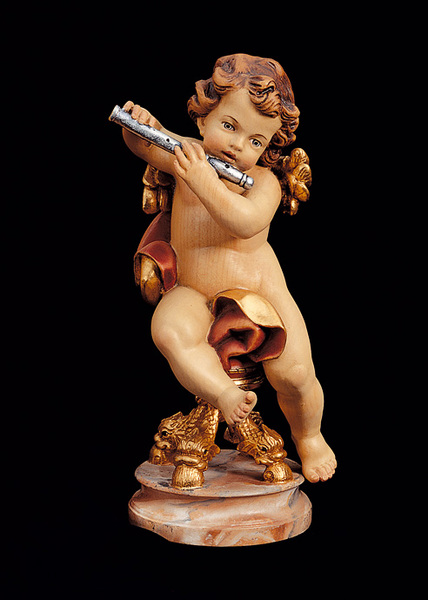 Sitting angel with flute (10250-A) (0,00", ?)