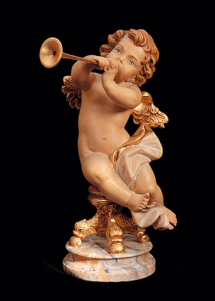 Sitting angel with trumpet (10250-C) (0,00", ?)