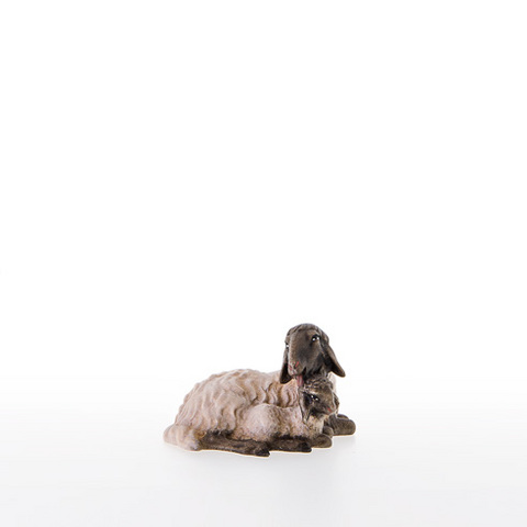 Schwarzkoepfiges Schaf mit Lamm (21207-AS) (0 cm, ?)