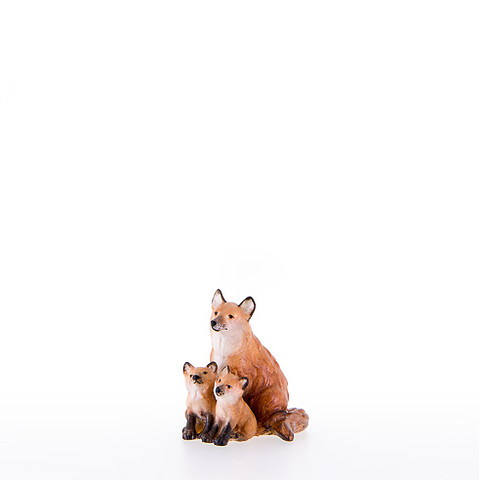 Fox with puppy (23051-B) (0,00", ?)