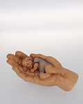 Geborgen in Gottes Hand (Farbe blau) (10205-B) 