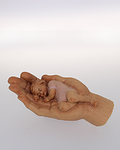 Geborgen in Gottes Hand (Farbe weiss) (10205-W) 