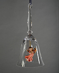 Campana di cristallo-Angelo con corno (10259-H-) (0 cm, ?)