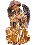 Angel with flute with gold dress (10104-AOR) 