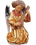 Angel with mandolin with gold dress (10104-OR) (0,00