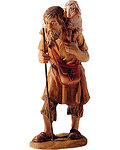 Shepherd with lamb and walking - stick (10150-32) 