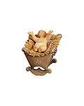 Infant Jesus with cradle  -  2 pieces (10200-01A) 