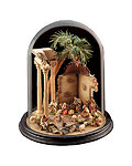Crib under glass dome (without figures) (10803-G) 
