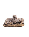 Couple of lambs lying down (21284-) 