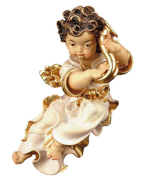 Baroque angel with horn 11.81 inch (10251-) (0,00", ?)