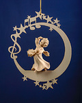 Angel with drum on the moon &.stars (08000-G) 