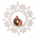 Holy Family on the star &.snowflakes (08041) 