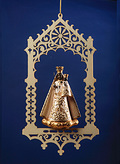 Madonna nera di Einsiedeln nella nicchia (08366) 