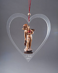 Amorino con cuore in plexiglass (09338-G) 