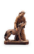 St. Francis with wolf (10035-B) 