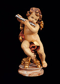 Sitting angel with flute (10250-A) 