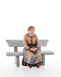 Woman sitting without bench (10701-12C) 