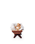 Infant Jesus with cradle  -  2 pieces (10901--01A) 