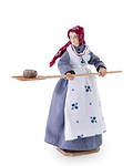 Farmer's wife with bread - shovel (10901-506) 