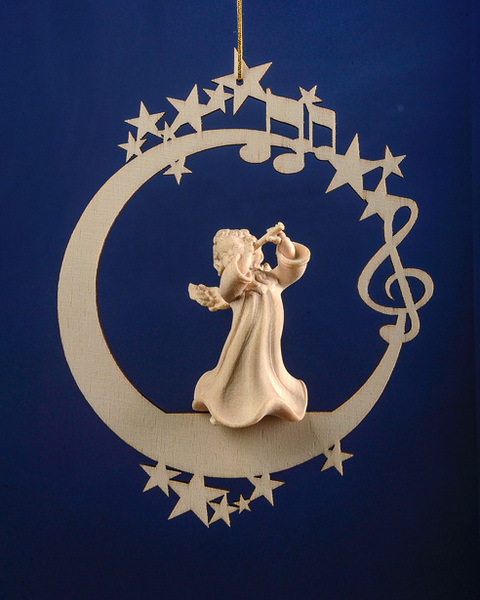 Angel with flute on the moon &.stars (08000-A) (0,00", ?)