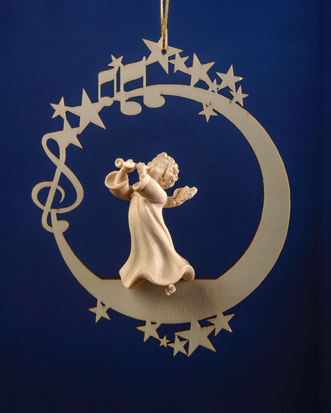 Engel mit Klarinette auf Mond &.Sterne (08000-D) (0 cm, ?)