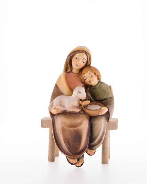 Madre con bambino e agnello (09000-10) (0 cm, ?)