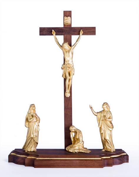 Crucifixion with walnut wood (10020-S4) (0,00", ?)