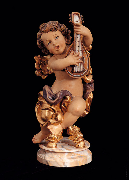 Sitting angel with mandolin (10250-B) (0,00", ?)