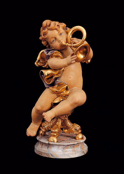 Sitting angel with horn (10250) (0,00", ?)