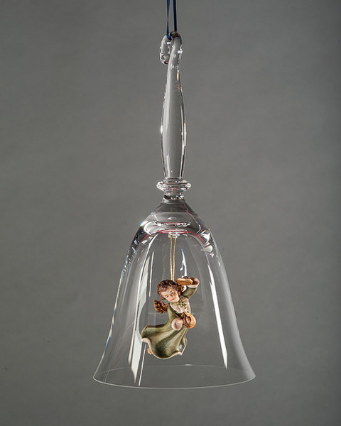 Kristallglocke-Engel mit Becken (10259-HI) (0 cm, ?)