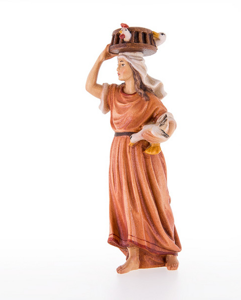 Frau mit Kaefig auf dem Kopf (10601-37) (0 cm, ?)