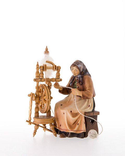 Woman with spinning wheel (10701-66) (0,00", ?)