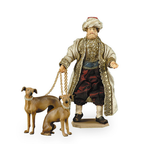 Diener mit Windhunde (10901-551) (0 cm, ?)