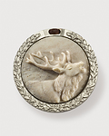 Spilla in argento 925 - Cervo (00101-BAg) 